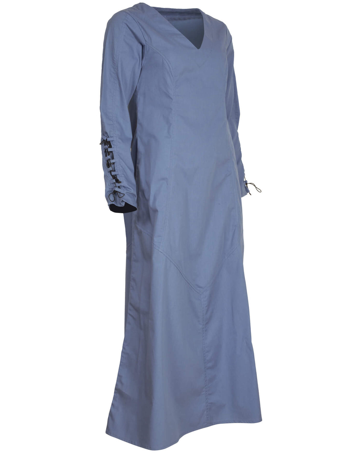 Túnica larga medieval algodón modelo Antaris, color azul