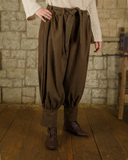 Pantalones medievales algodón modelo Offnir, color marrón