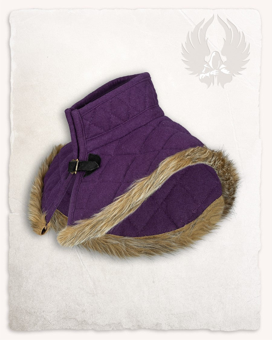 Gorjal medieval lana modelo Nimue, color morado