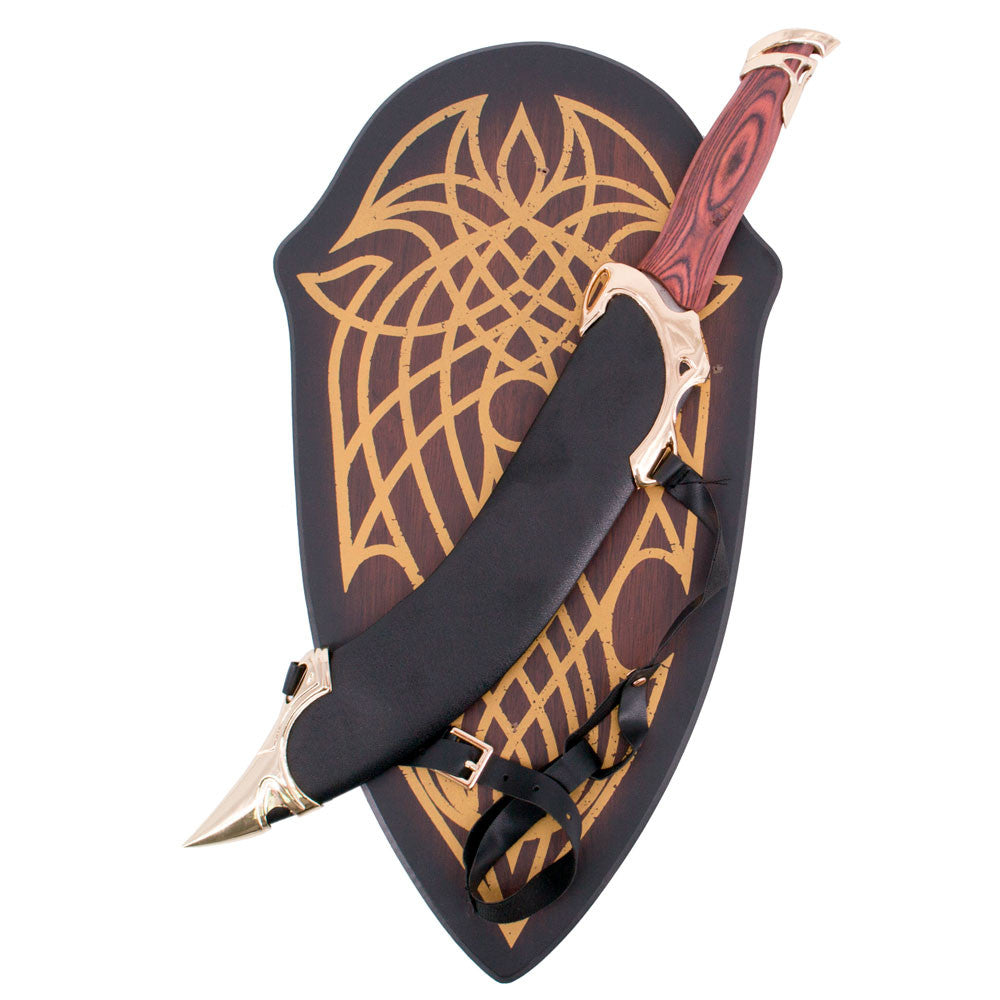 Cuchillo Elfo con vaina y soporte