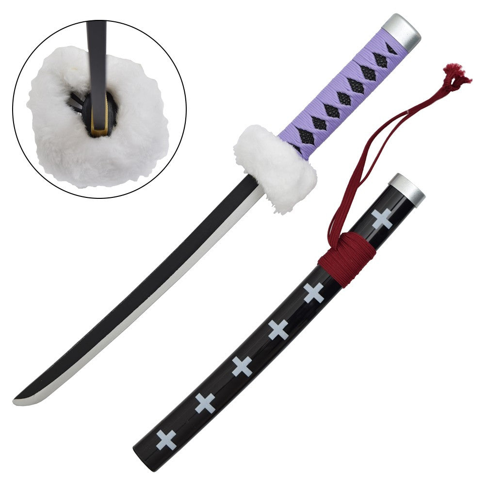 Katana bambú miniatura morada de Trafalgar Law - One Piece