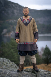 Túnica Vikinga Freydis en color Arena