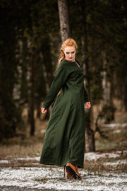 Vestido Vikingo mujer Helga en verde