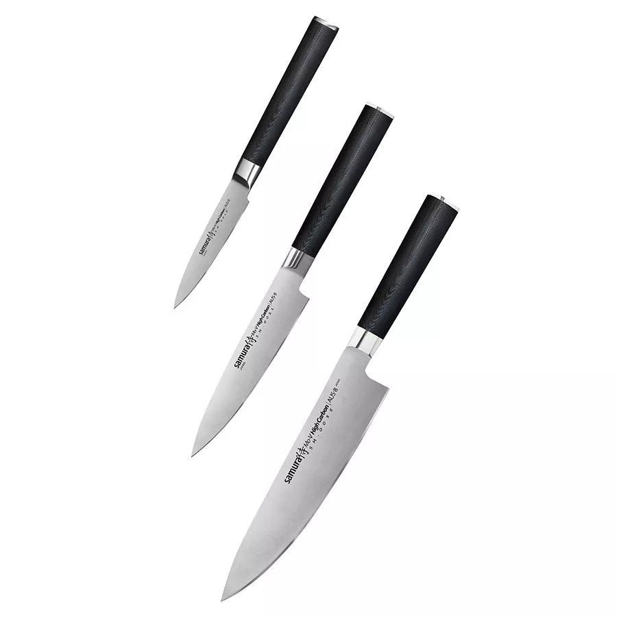Set de 3 cuchillos de cocina Samura MO-V