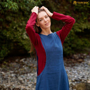 Sobrevesta medieval en lino sin mangas, modelo Catherine