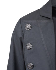 Abrigo medieval Pirata modelo Capitan Chad, color gris