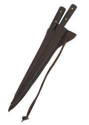 Cuchillo de mesa medieval con punzón, acero inoxidable